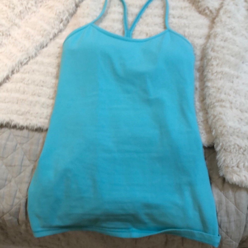 lululemon power y tank blue